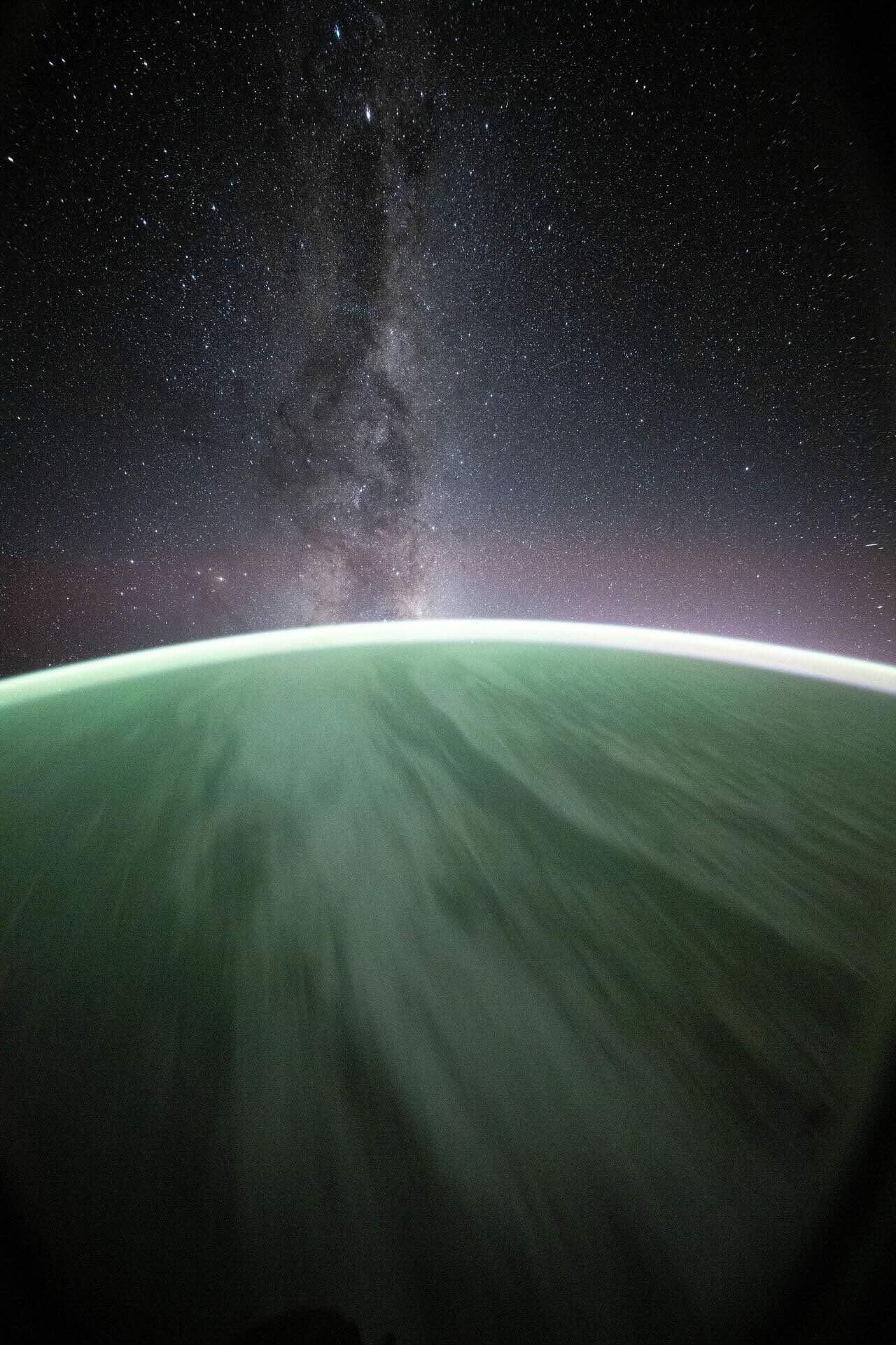 Aurora Australis © NASA. Photographed from the International Space Station. (NASA image: ISS072E574663)